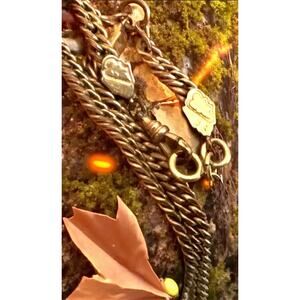 Victorian Antique Watch Fob 30.7g Clip Chain Gold Filled or Plated Heavy Estate